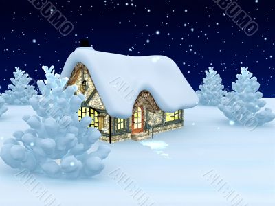 beautiful winter scene
