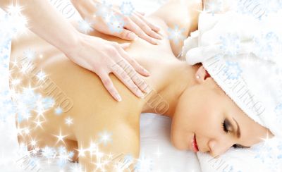 professional massage with snowflakes 2