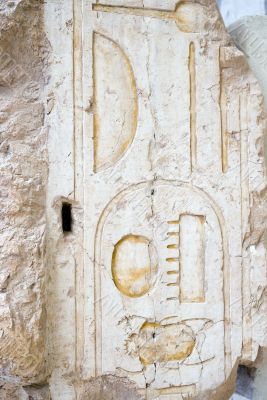  Egyptian Hieroglyphs in the temple of Hutshapsud