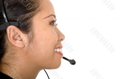 asian customer service woman