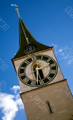zurich clock tower
