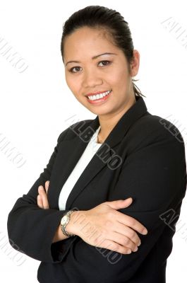 friendly asian business woman