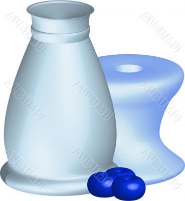 blue vase