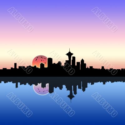 Seattle silhouettes