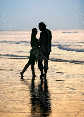 Couple on sunset