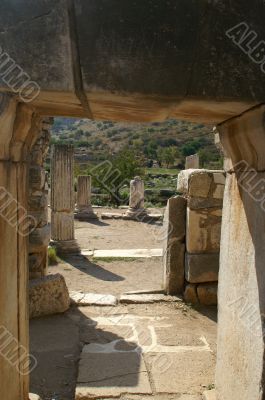ancient ruins in Ephesus