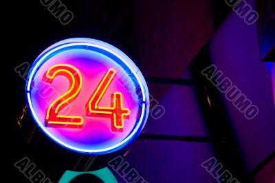 Neon signboard 24