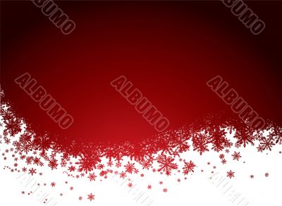 red snow background