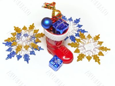 multicolored Christmas decorations