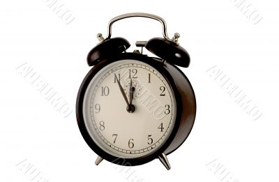 Black alarm clock