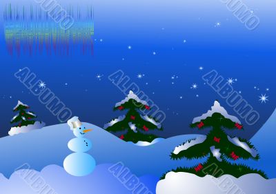 Christmas forest