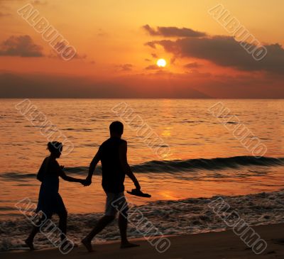 Couple at sunset