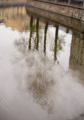 Winter Petersburg`s Reflections