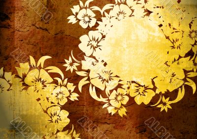 floral style backgrounds frame