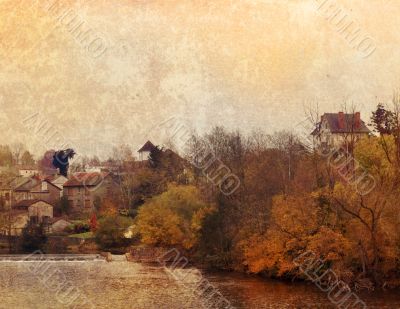 old-fashioned landscape