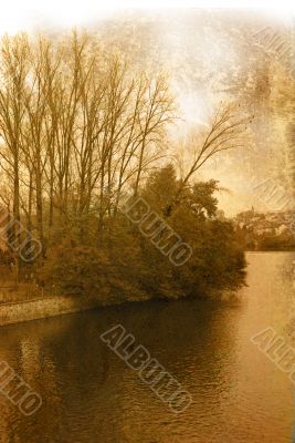 old-fashioned landscape