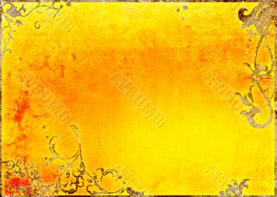 Detailed textured grunge background/frame