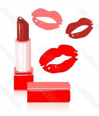 lipstick and lips
