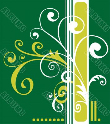green abstract pattern