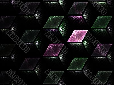 Fractal Abstact Background - Layered cubes
