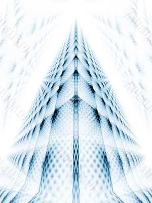 Fractal Abstact Background - 3d persective effect