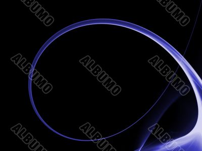 Fractal Abstact Background - Blue curl