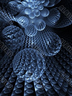 Fractal Abstact Background - 3d bubbles