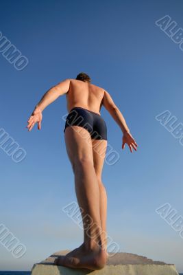 man and sky