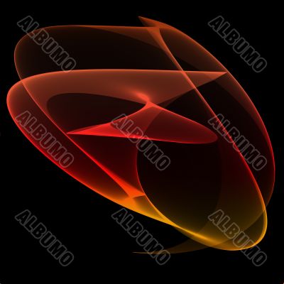 red background