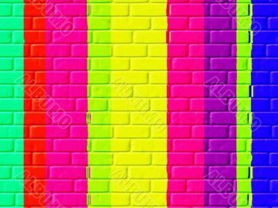 colourful brickwork