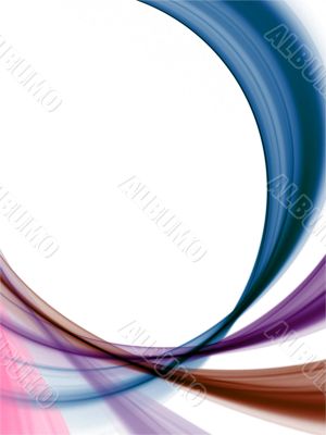 Fractal Abstract Background - Curving colors