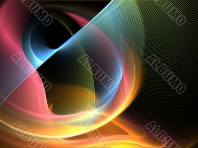 Fractal Abstract Background - Spinning textures