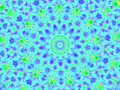 blue green kaleidoscope