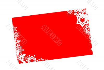 winter holiday frame