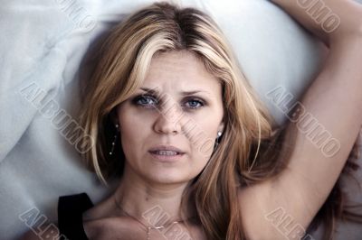 Sleepless woman