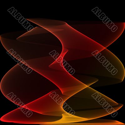 red background