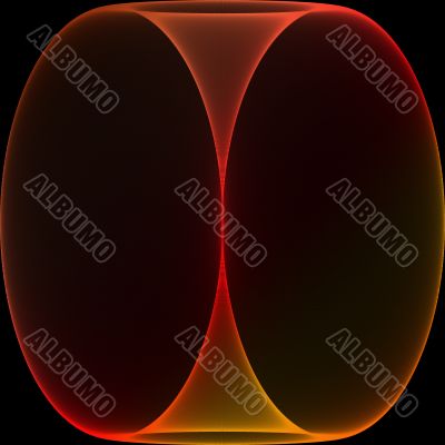 red background