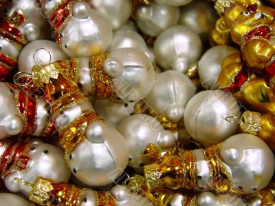 snowman glass decorative toys
