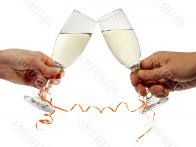 champagne glasses