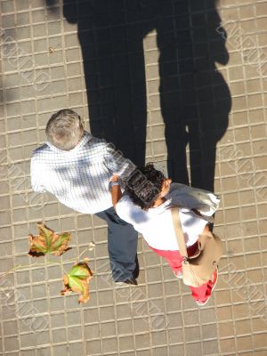 Going man and the woman