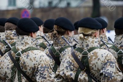 Soldiers at the Military parade