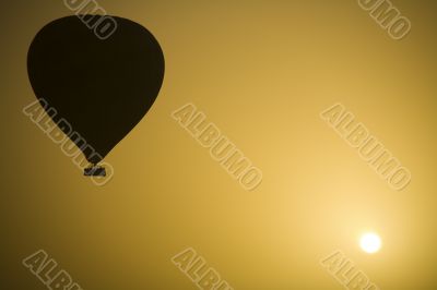 Hot Air Balloon and the Sun