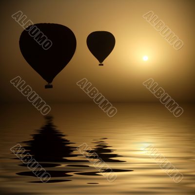 Hot Air Balloons At Eye Level