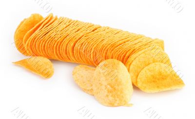 potato chips in a row