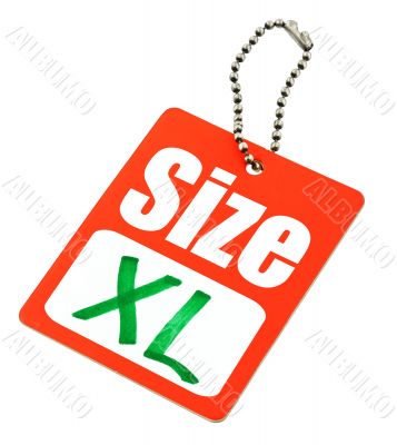 XL Size Tag