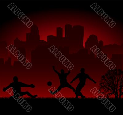 football silhouette