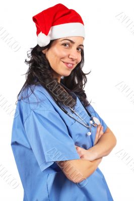 Female doctor christmas