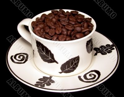 Decorative Coffee Bean Cup