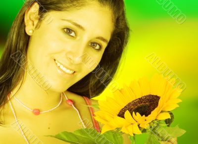 Beautiful spring girl