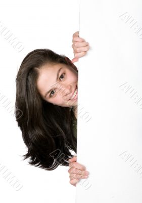 girl appearing on frame
